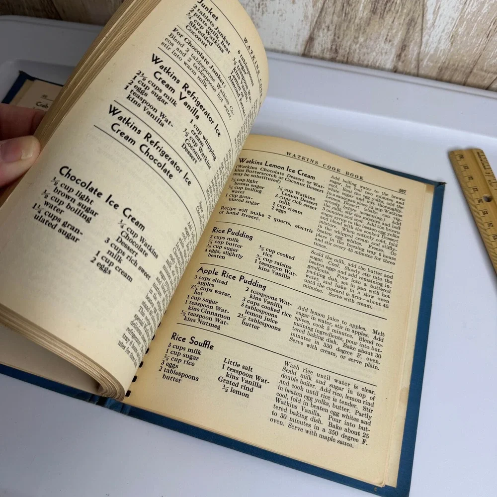 Vintage Watkins Cook Book by Elaine Allen J.R. Watkins Co. Blue Spiral Bound